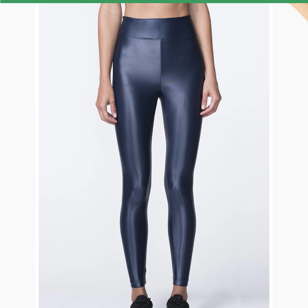 Koral High Shine Leggings Sz S Navy Blue